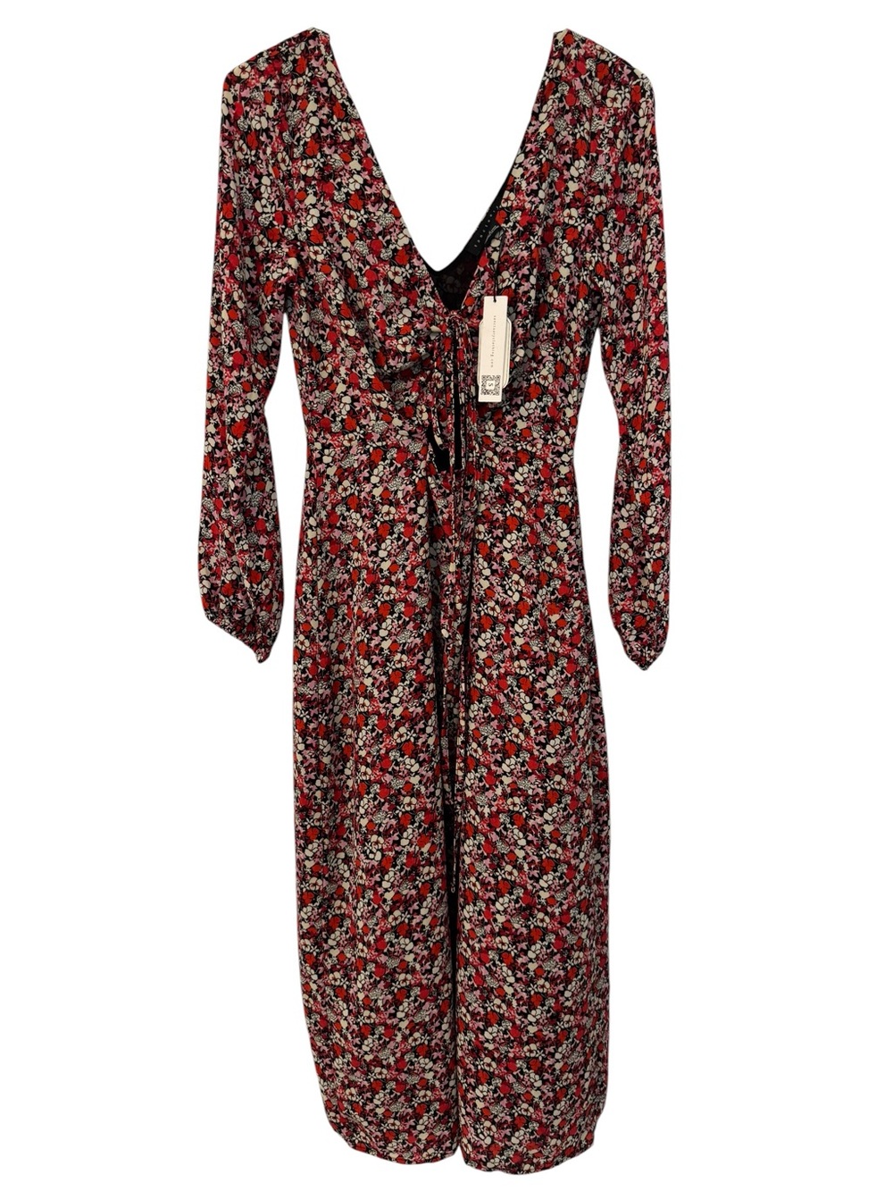 NWT Sanctuary Floral Chiffon Cut-Out Midi Dress Size 2